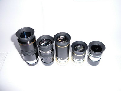 Meade 40mm , WO 20mm , Skywatcher 6mm , Skywatcher 15mm , Celestron 6mm