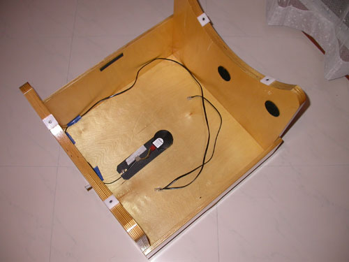 Rocker box with azi encoder and cables