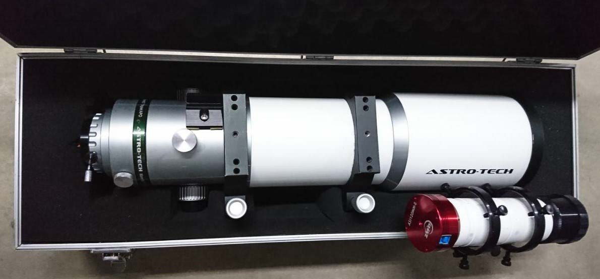 Telescope with case and finder/guidescope